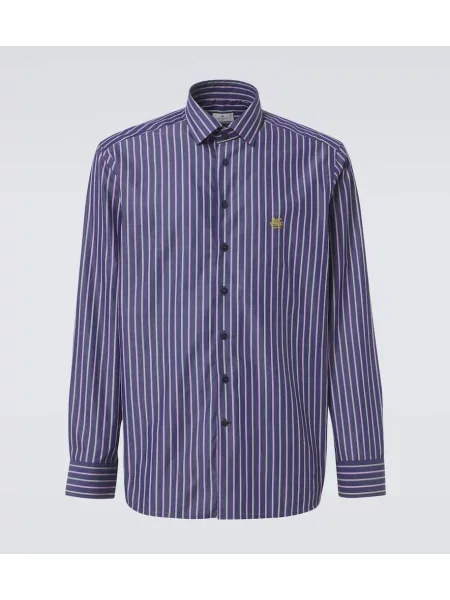 Cămașă Etro cu dungi albastru