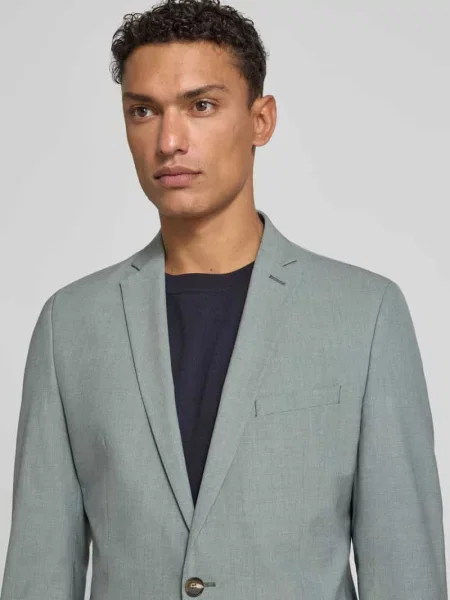Marynarka do garnituru o kroju slim fit z dodatkiem S.oliver Black Label zielona