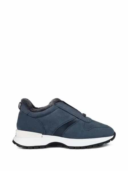 Sneakerși Doucal's cu blană albastru