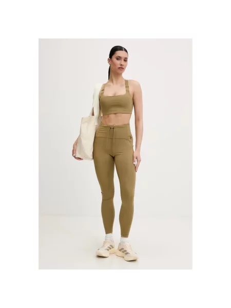 Legginsy The North Face zielone