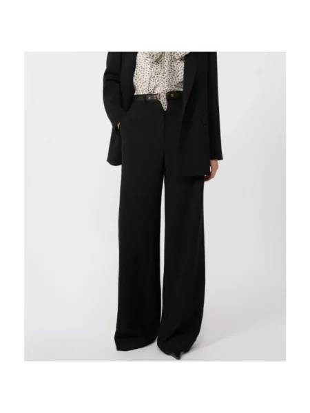 Spodnie Max Mara Studio czarne