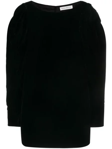 Rochie mini Nina Ricci de catifea de costum negru