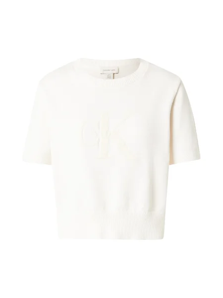 Calvin Klein Jeans Pulover volneno bela