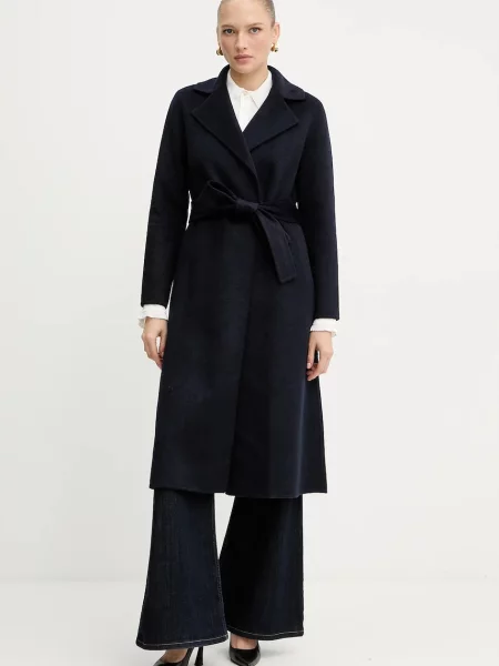 Silvian Heach palton de lână GOITIA bleumarin