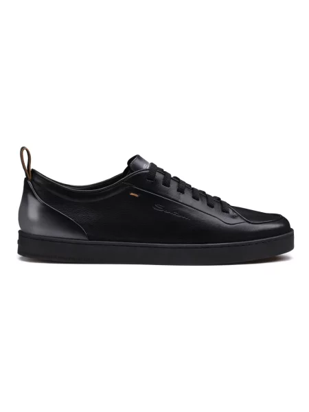 Sneakersy Santoni skórzane czarne