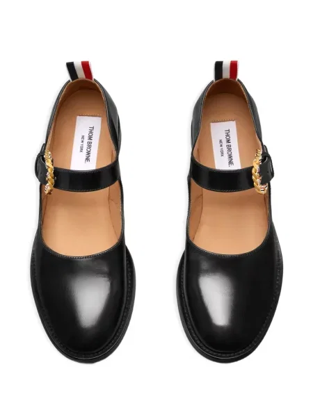 Pantofi loafer Thom Browne cu cataramă negru