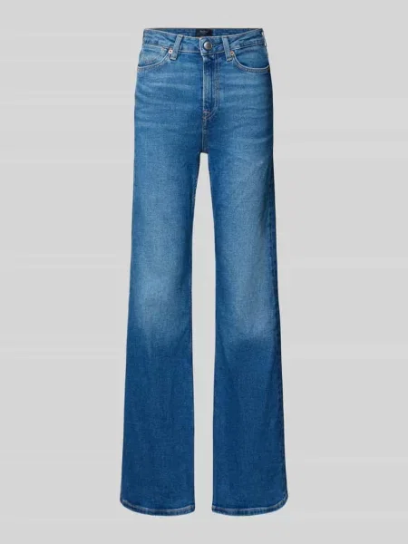 Jeansy o rozkloszowanym kroju w stylu bootcut z mieszanki bawełny model WILLA' Pepe Jeans granatowe