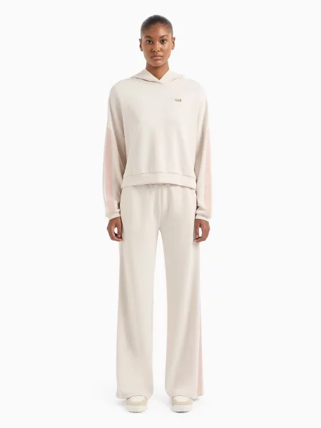 Костюмный спортивный костюм Ea7 из модала бежевый