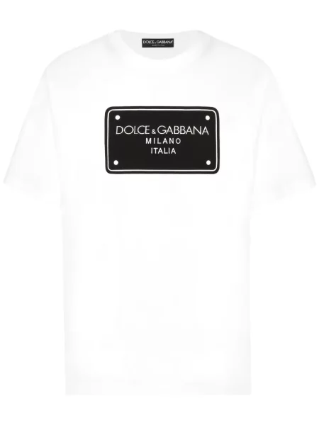 Тениска Dolce & Gabbana с принт бяло