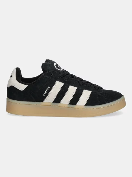Superge iz semiša adidas Originals Campus črna