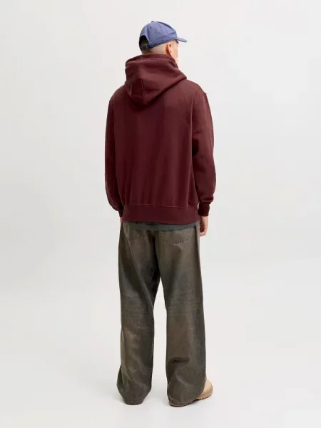 JACK & JONES Mikina JORFREDERIKSBERG hrdzavohnedá