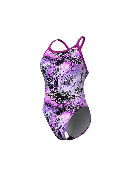 Strój kąpielowy Arena Earth Vieswim Msuit Xcriss Cross fioletowy
