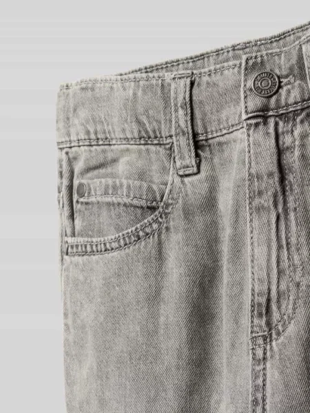 Szorty jeansowe skater z szerokimi nogawkami z czystej bawełny S.oliver Red Label czarne