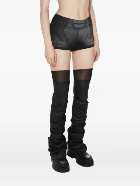 Szorty Misbhv z autografem czarne