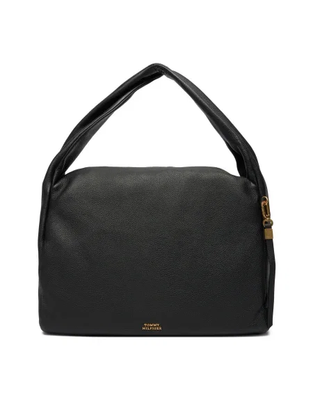 Tommy Hilfiger Kabelka City Leather Hobo čierna