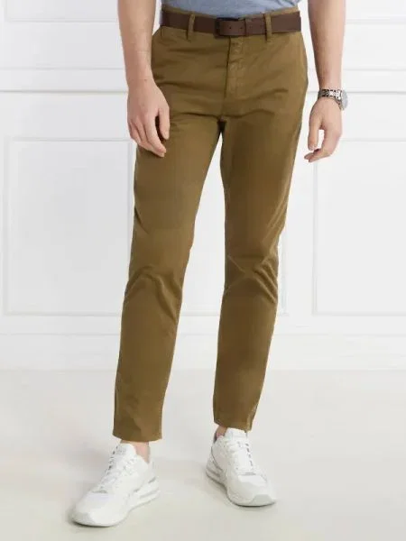 BOSS ORANGE Pantaloni Chino_tapered | Tapered fit portocaliu