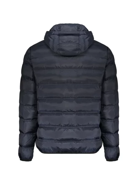 Geacă Ea7 Emporio Armani cu glugă albastru