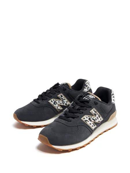 Nėriniuotos sportbačiai New Balance 574 su raišteliais pilka