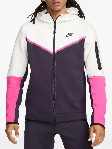 Majica s grafičkim motivom Nike od flisa s printom s kapuljačom plava