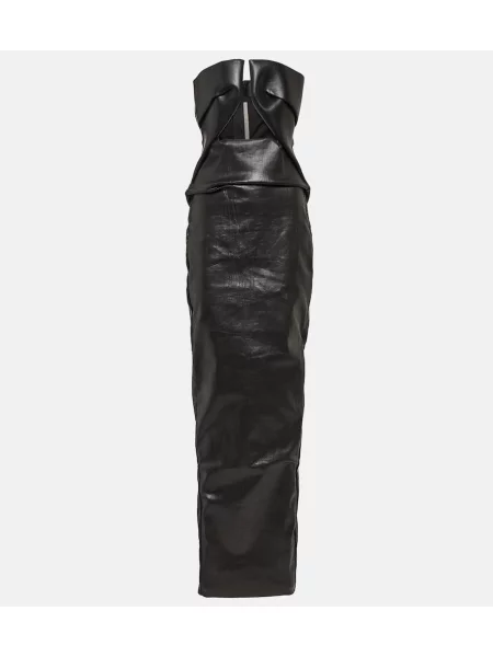 Sukienka Rick Owens bez ramiączek czarna