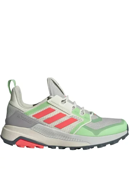 Top Adidas alergare cu decolteu în V alb