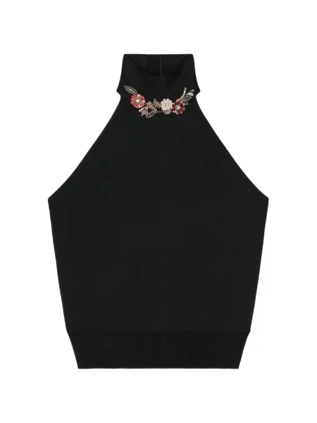 Top Givenchy cu gât halter negru