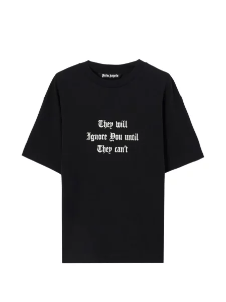 Tricou Palm Angels cu imagine cu nervuri negru