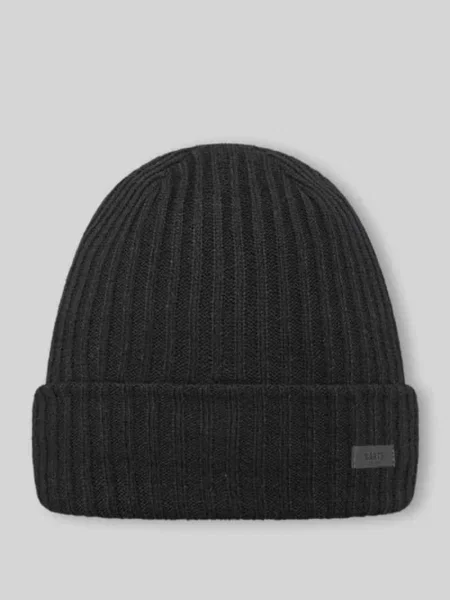 Czapka beanie z detalem z logo model ‘WILBERT’ Barts czarna