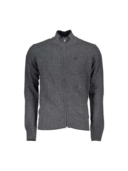 Kardigan North Sails z kaszmiru z długim rękawem szary