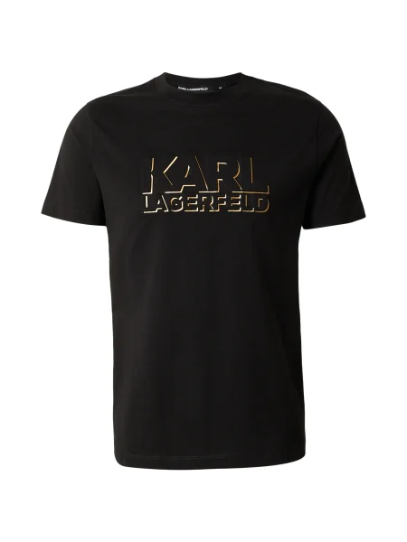 Karl Lagerfeld Tricou bronz negru