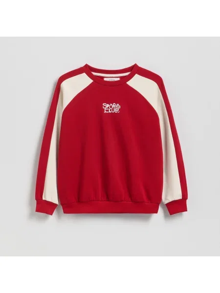 Reserved Mikina oversized červená