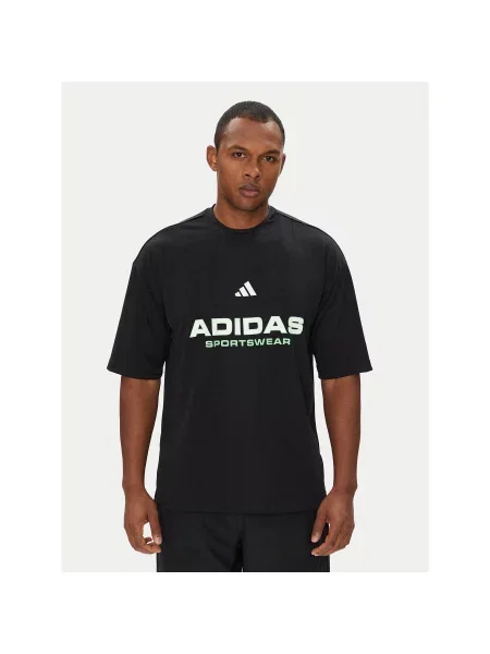 Adidas T-Shirt Common Goal Loose Fit μαύρο
