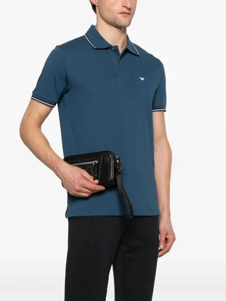 Geantă Emporio Armani din piele negru