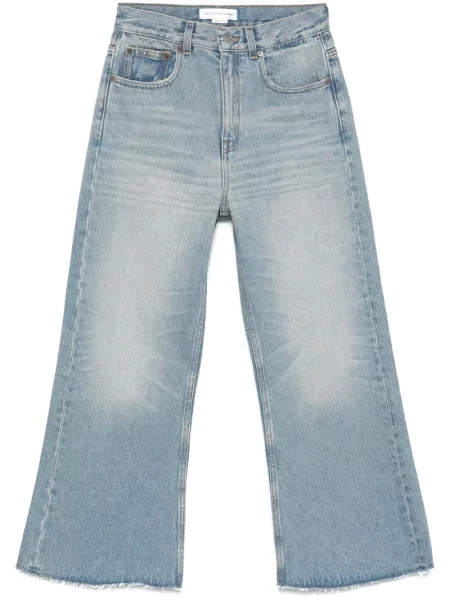 Szerokie jeansy Victoria Beckham niebieskie