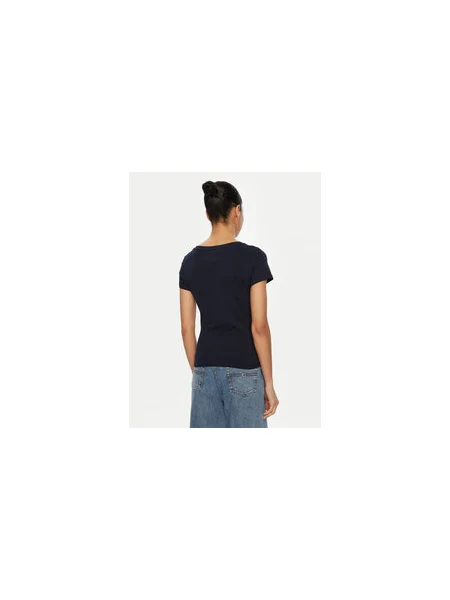 Tommy Jeans Póló Slim Fit sötétkék