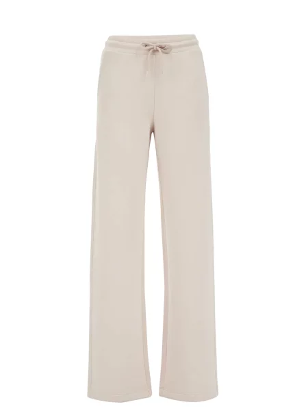 WE Fashion Hlače volneno bela