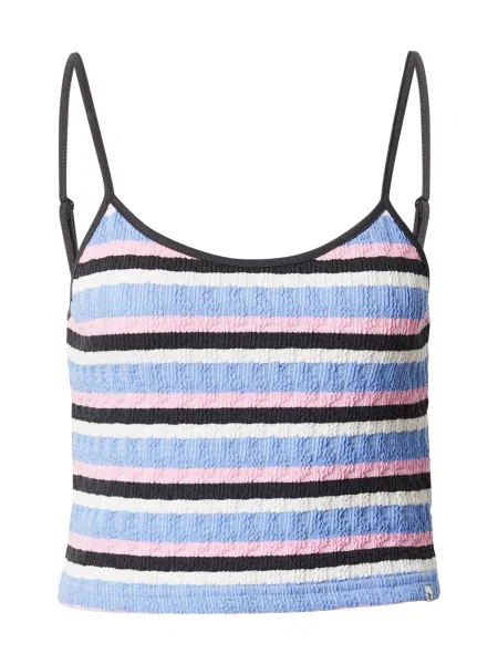 RIP CURL Top z naramnicami BOBBY svetlo modra / antracit / roza bela