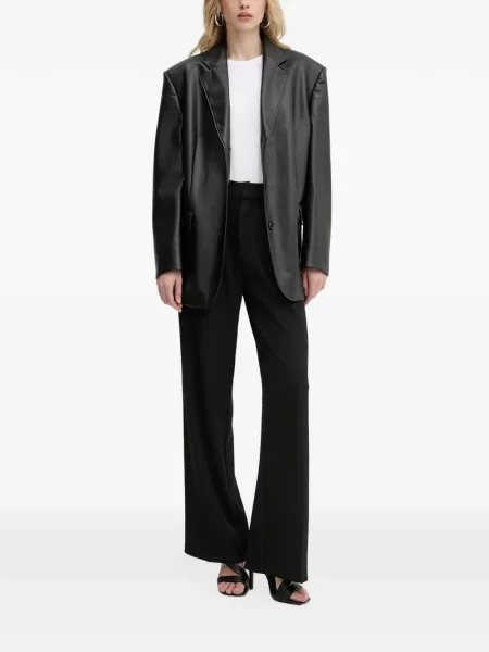 Scurt tricou Armani Exchange cu autograf alb