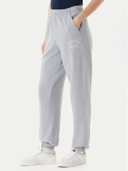 Tommy Jeans Pantaloni trening Varsity gri