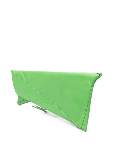 Geantă plic Patrizia Pepe din piele verde