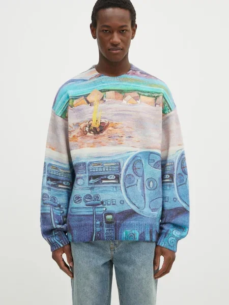 JW Anderson pulover de lână Printed Jumper