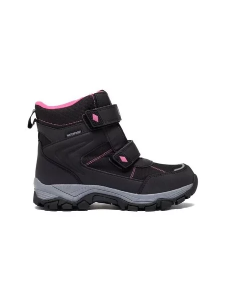 Detské snehule Lee Cooper black/fuxia čierna
