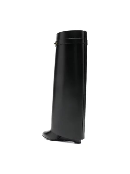 Kozaki Givenchy Shark Lock na koturnie czarne