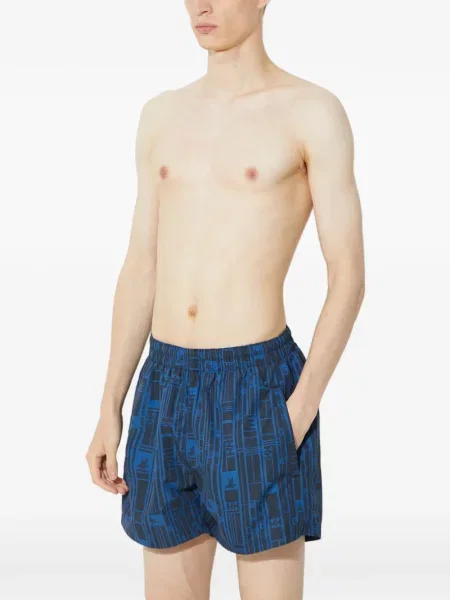 Slip de baie Helly Hansen cu imagine albastru