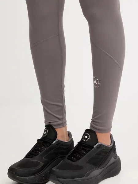 Однотонные леггинсы Adidas By Stella Mccartney коричневые