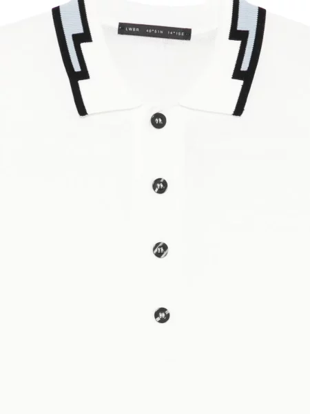 Поло тениска Low Brand бяло