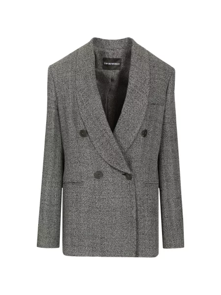 Sacou Emporio Armani cu două rânduri de nasturi gri