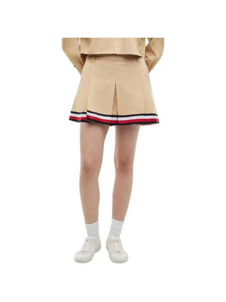 Fusta mini Tommy Hilfiger bej