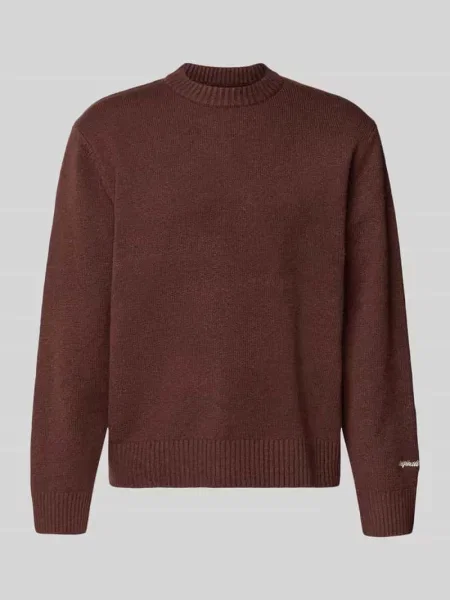 Sweter z dzianiny z wyhaftowanym logo model ‘NORREBRO’ Jack & Jones