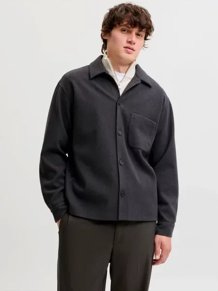 JACK & JONES Cămașă JJEREGENT grafit gri